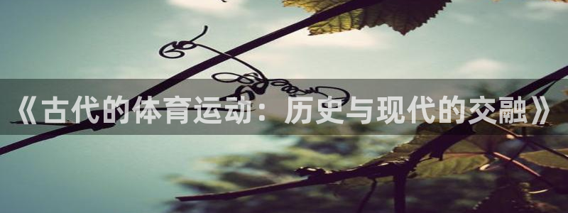 《古代的体育运动：历史与现代的交融》